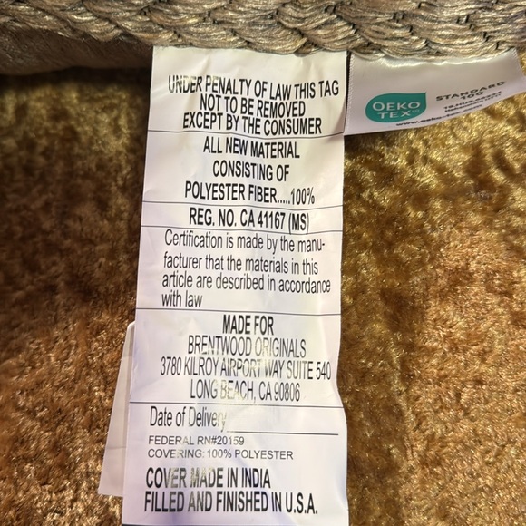 Brentwood Elegant Woven Lumber Accent Pillow - Tan - Picture 3 of 6